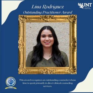 Lina Rodriguez Received Outstanding Practitioner Award for Counseling Work in Keller, TX