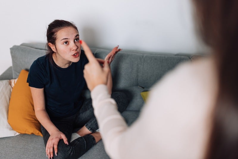 A teenager receiving counseling focused on managing anger at Keller Child and Family Therapy